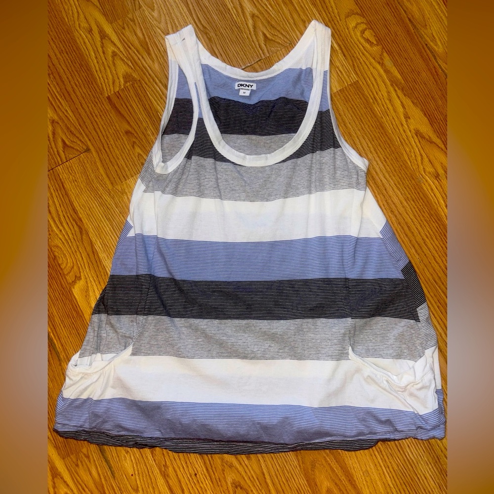 DKNY Multicolor Striped Tank Top